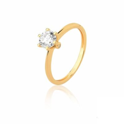 Anel Solitário Brave – Ouro 18K