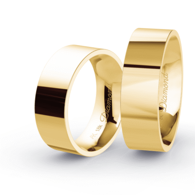 Alianças Square 7mm - Classic