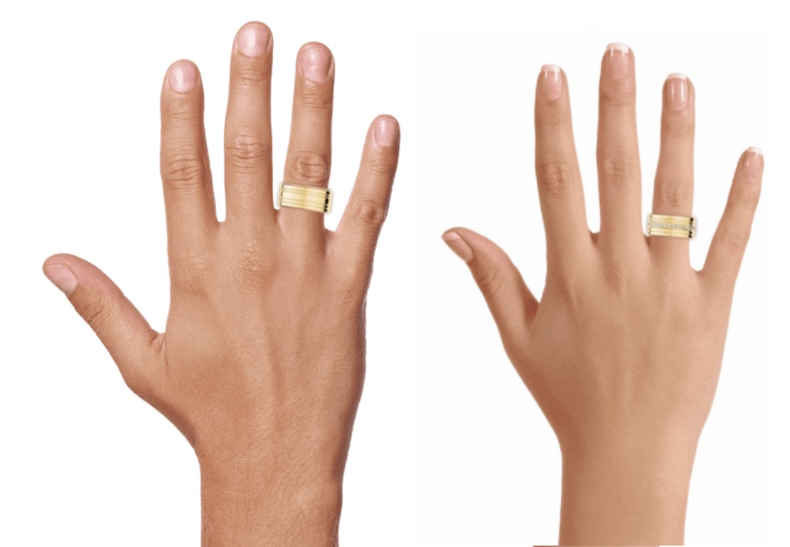 Aliança Square 8mm – Golden Symphony - Imagem 2