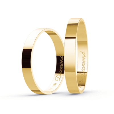 Aliança Basic Square - 3mm