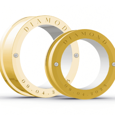 Aliança Moeda Square 8mm - BVLGARI