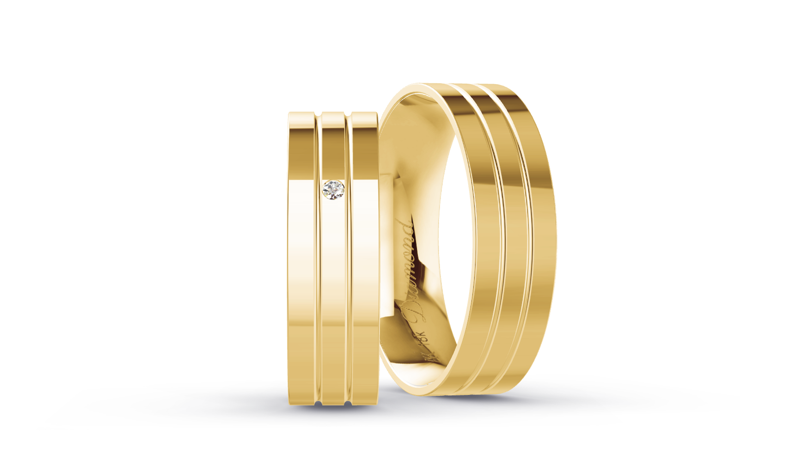 Aliança Square 8mm – Little Stars