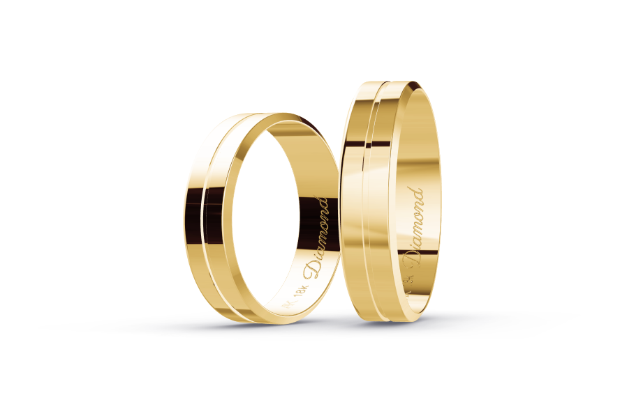 Aliança Basic Italiana 5mm - Eternal path