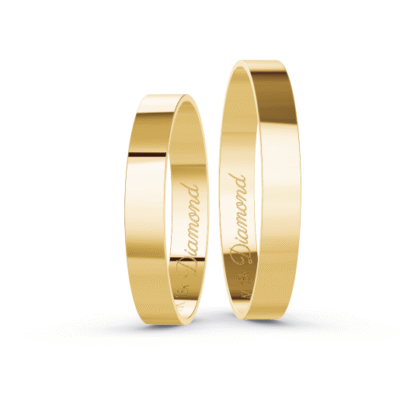 Aliança Basic 3mm - Reta