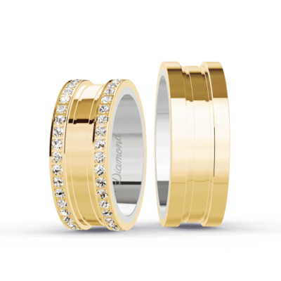 Aliança Moeda Inspiração BVLGARI 8mm