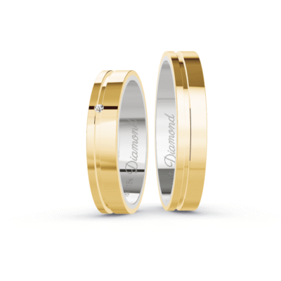 Aliança Moeda Square - 4mm