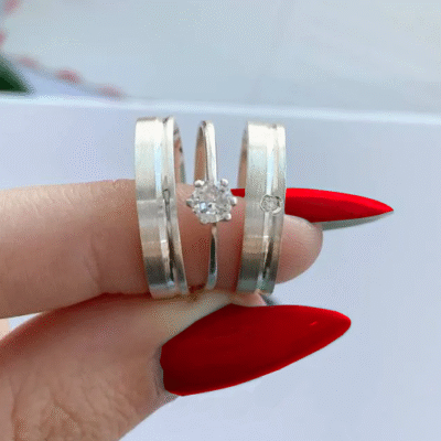 Aliança Prata Noesis - 6mm