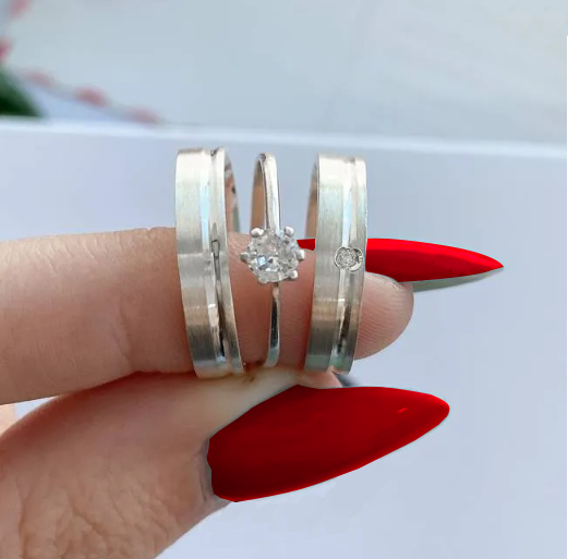 Aliança Prata Noesis - 6mm