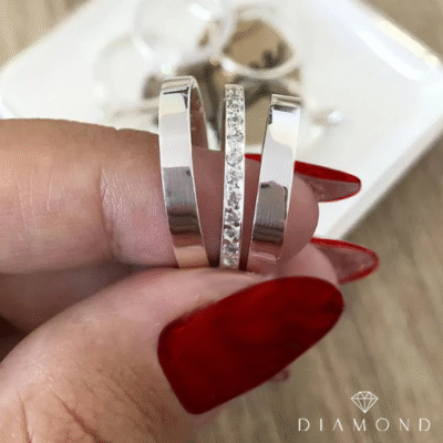 Aliança Prata - Classic 4 mm + Aparador