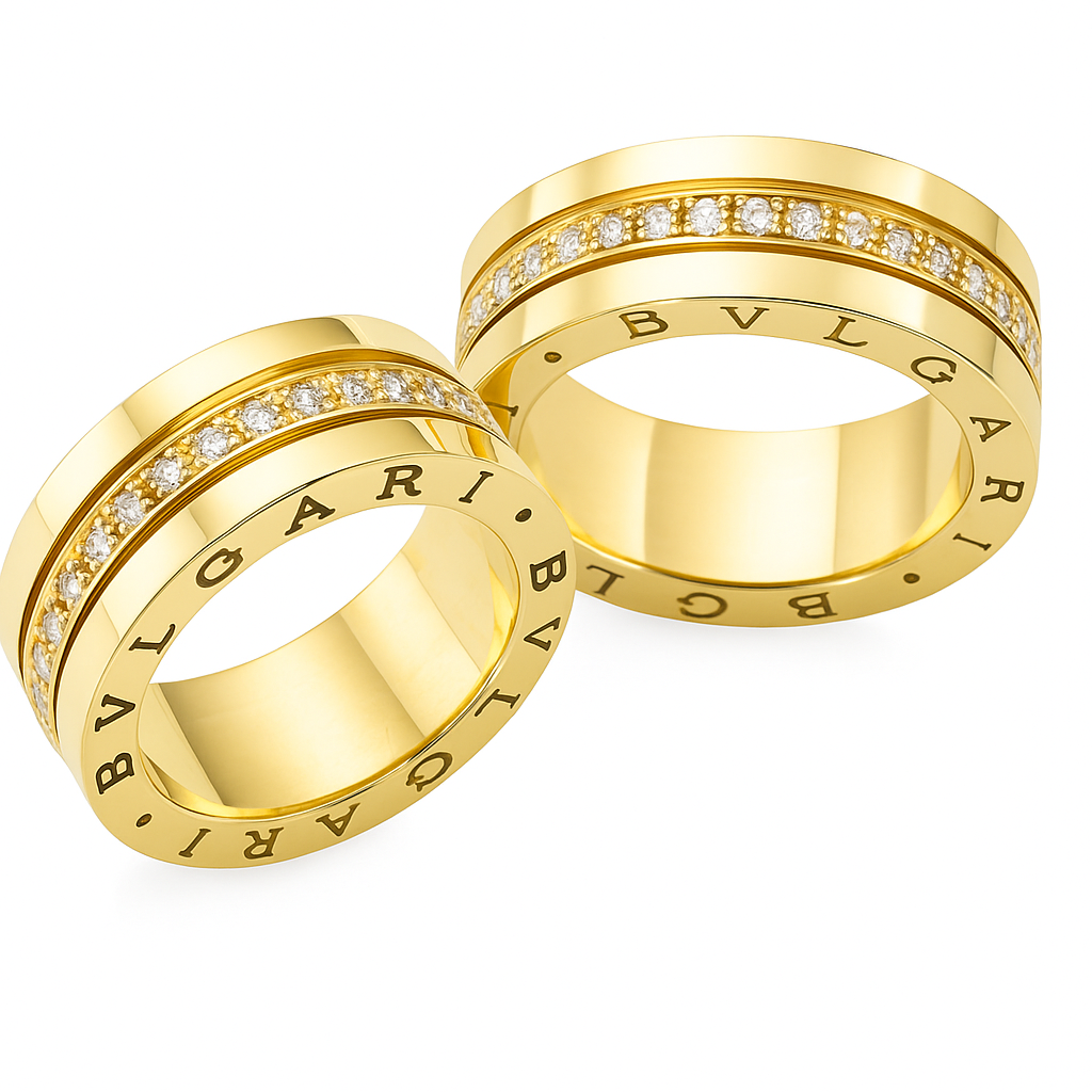 Aliança inspirada BVLGARI - 8mm