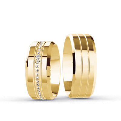 Aliança Italiana Personalizada - 8mm