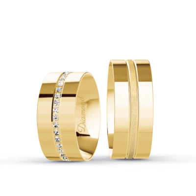 Aliança Square Personalizada - 8mm